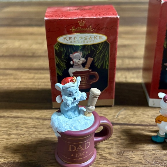 Hallmark • 3 Boxes • Tiny Mouse Treasures/ Time For A Treat/ Dad • Ornaments - Picture 5 of 16